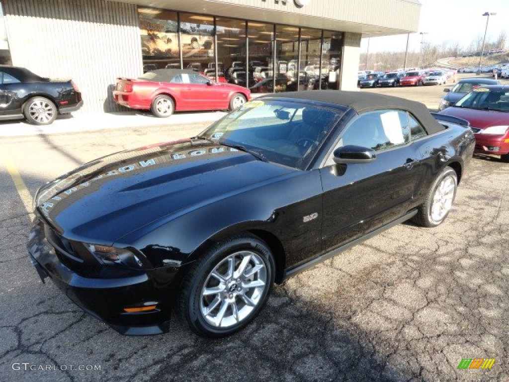 2011 Mustang GT Premium Convertible - Ebony Black / Charcoal Black/Cashmere photo #7