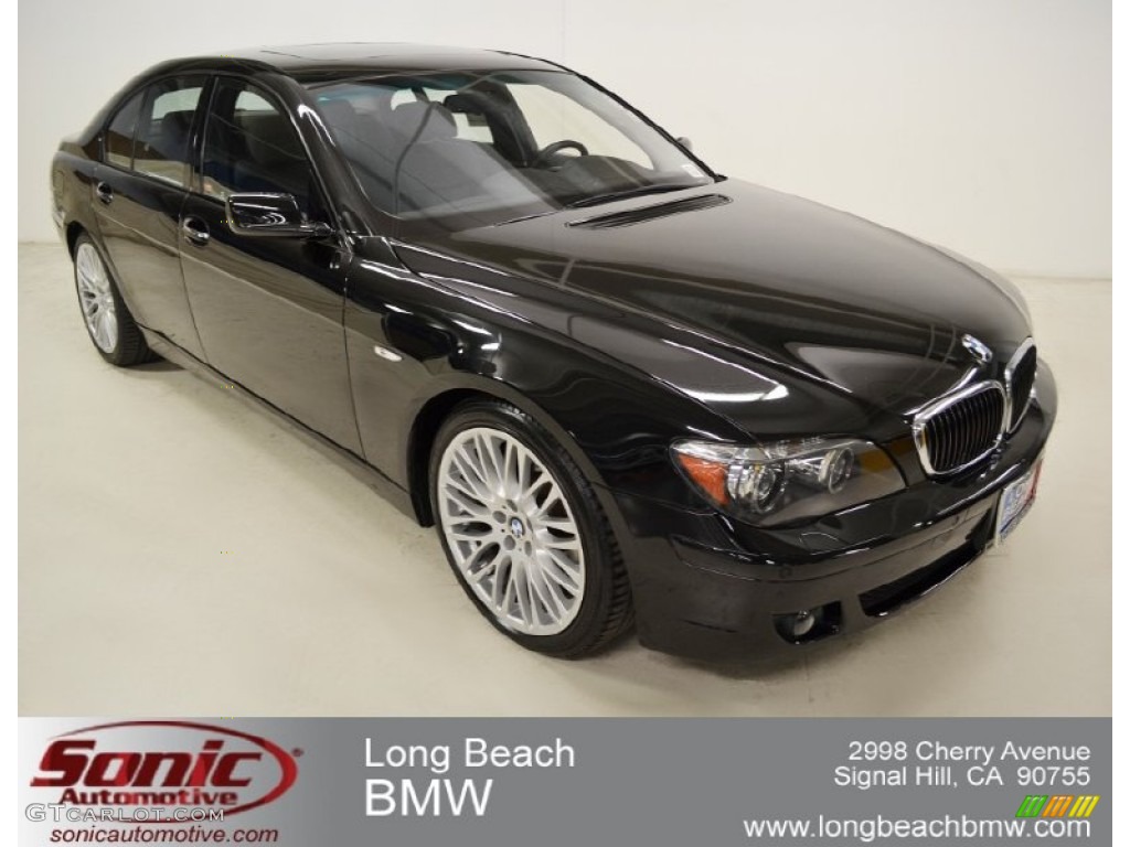 2008 7 Series 750i Sedan - Jet Black / Black photo #1