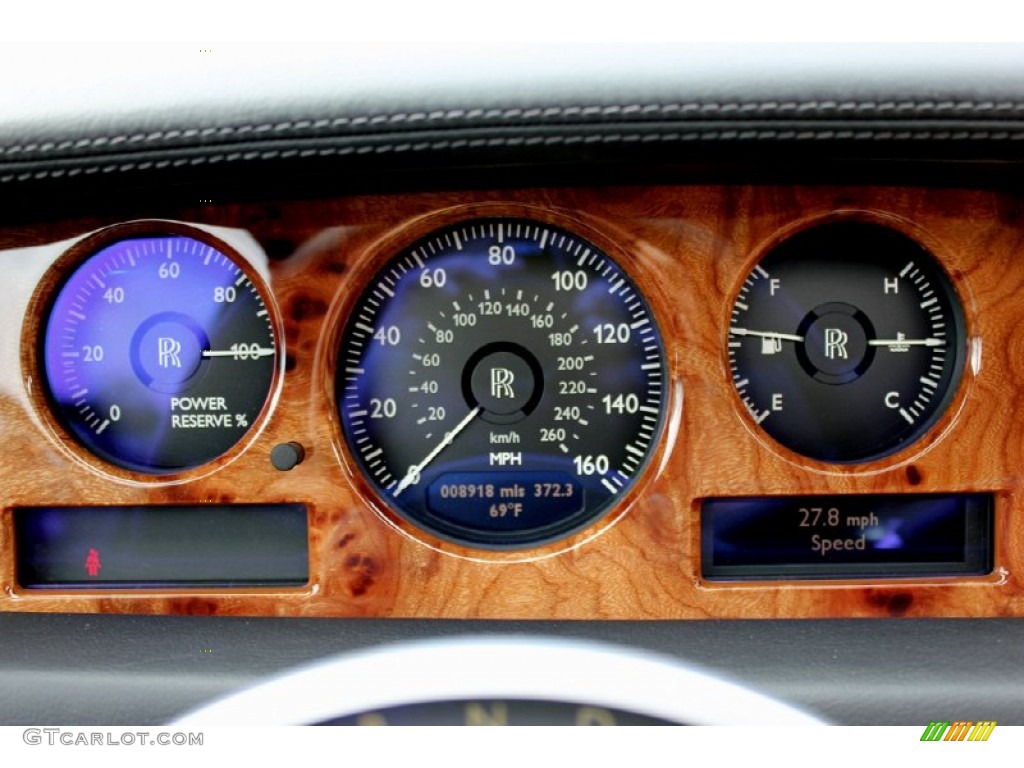 2008 Rolls-Royce Phantom Drophead Coupe Standard Phantom Drophead Coupe Model Gauges Photo #60691727