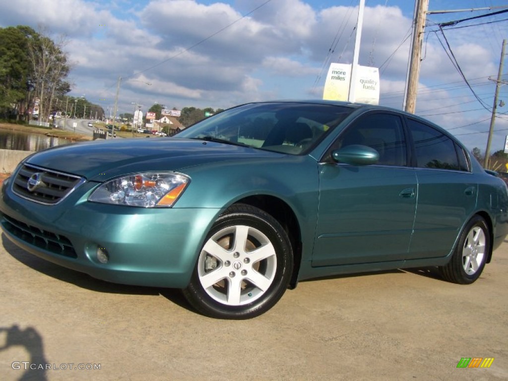 2002 Altima 2.5 S - Seascape Light Blue / Blond Beige photo #2