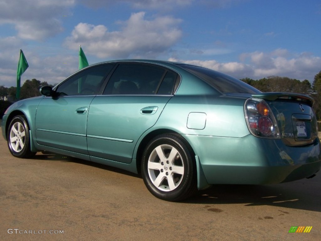 2002 Altima 2.5 S - Seascape Light Blue / Blond Beige photo #12