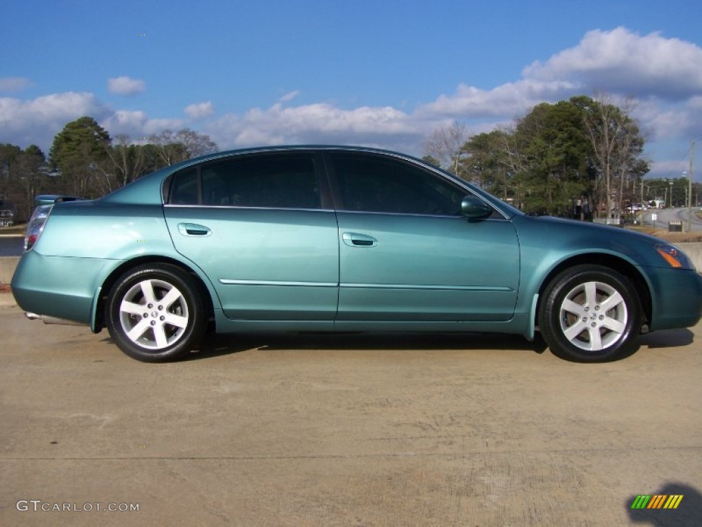 2002 Altima 2.5 S - Seascape Light Blue / Blond Beige photo #13