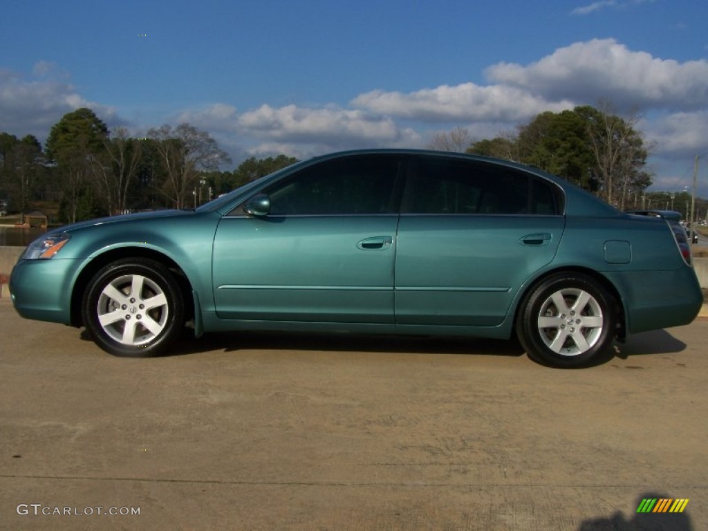 2002 Altima 2.5 S - Seascape Light Blue / Blond Beige photo #14