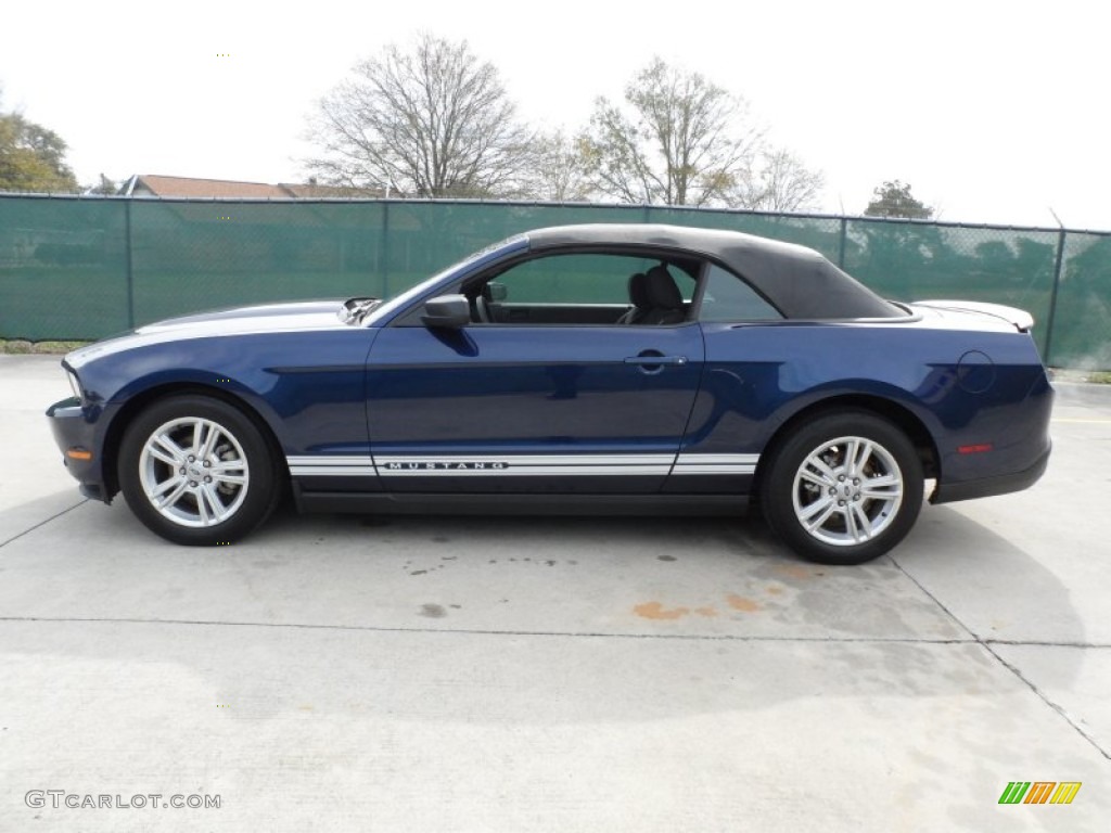 2010 Mustang V6 Convertible - Kona Blue Metallic / Charcoal Black photo #6