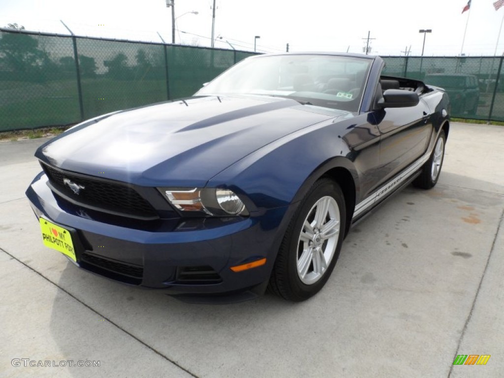 2010 Mustang V6 Convertible - Kona Blue Metallic / Charcoal Black photo #41