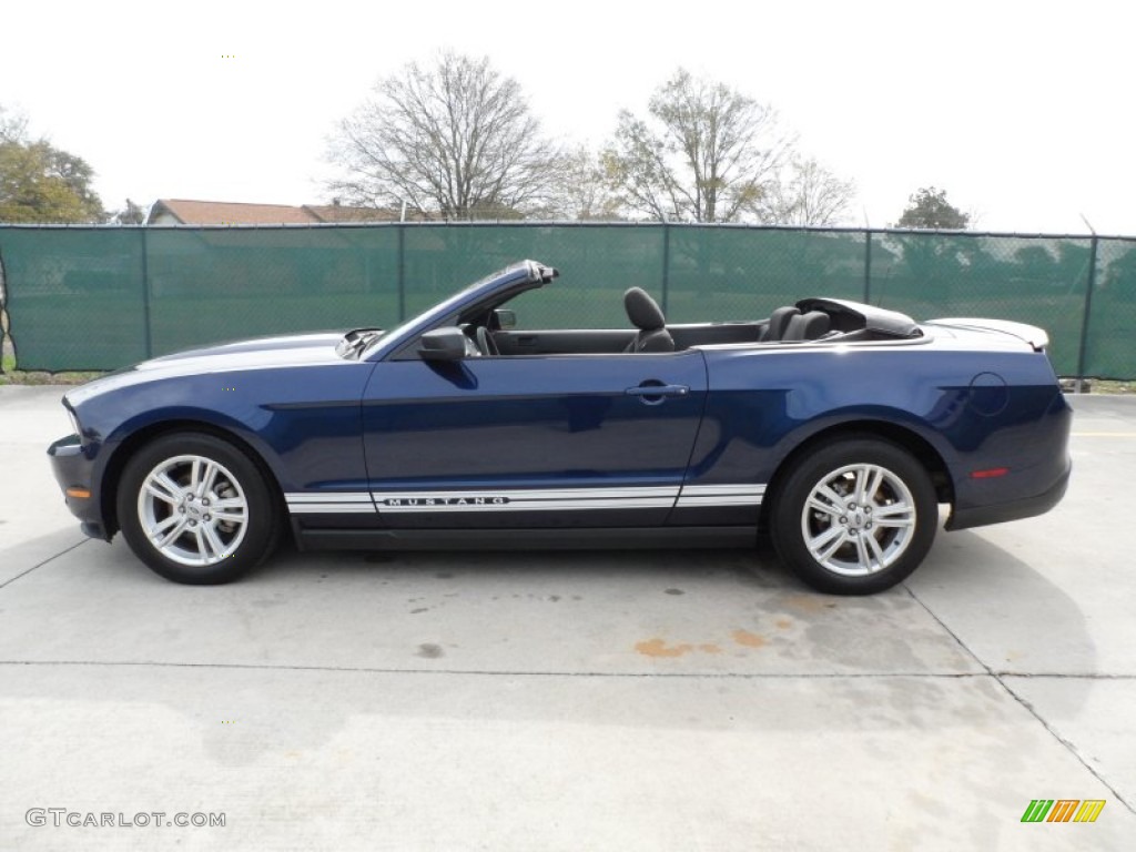 2010 Mustang V6 Convertible - Kona Blue Metallic / Charcoal Black photo #42