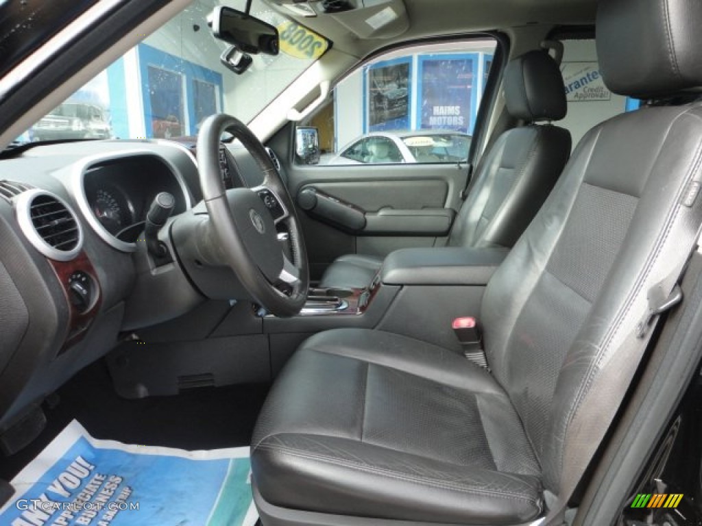Charcoal Black Interior 2008 Mercury Mountaineer Premier AWD Photo #60699225