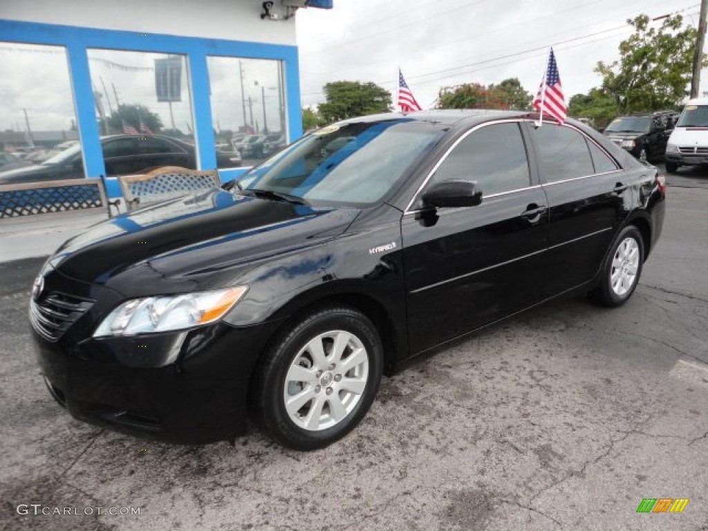 2009 Camry Hybrid - Black / Ash photo #1