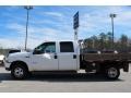Oxford White - F350 Super Duty Lariat Crew Cab Dually Stake Truck Photo No. 4