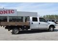 Oxford White - F350 Super Duty Lariat Crew Cab Dually Stake Truck Photo No. 8