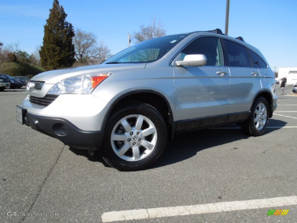 2009 CR-V EX-L - Alabaster Silver Metallic / Gray photo #3