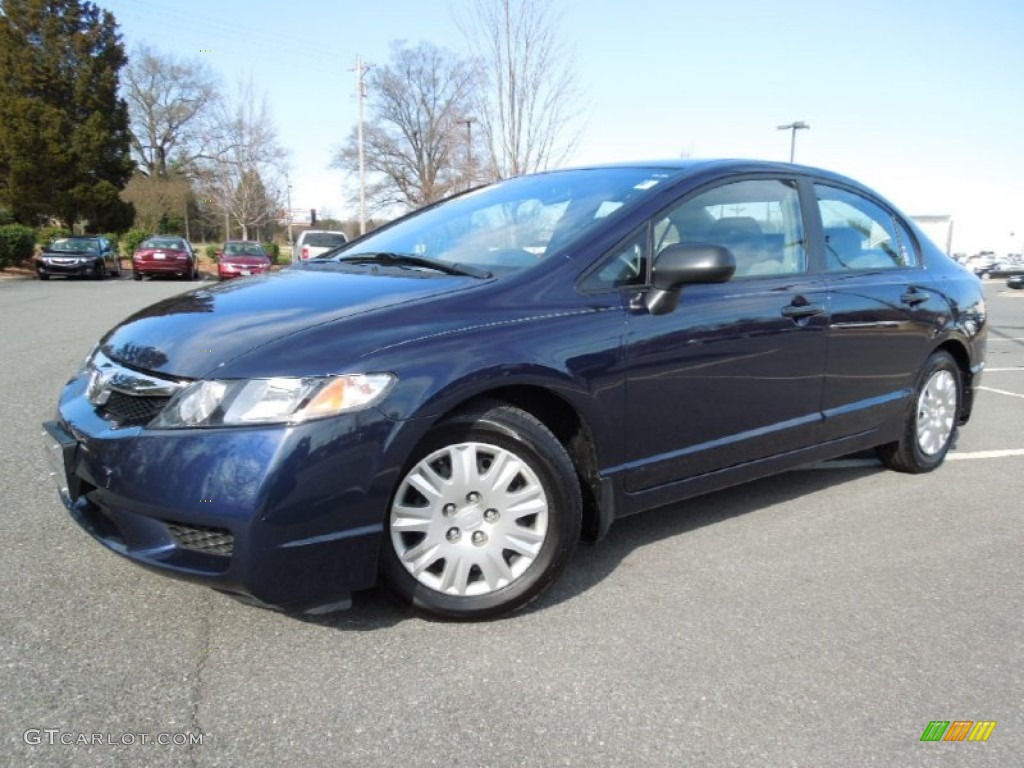 2010 Civic DX-VP Sedan - Royal Blue Pearl / Gray photo #1