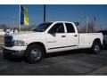 2005 Bright White Dodge Ram 3500 SLT Quad Cab Dually  photo #1