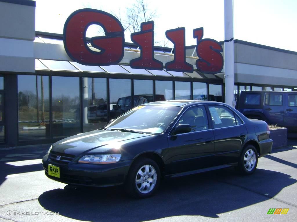 2001 Accord EX Sedan - Dark Emerald Pearl / Ivory photo #1