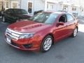 2010 Sangria Red Metallic Ford Fusion SE V6  photo #2