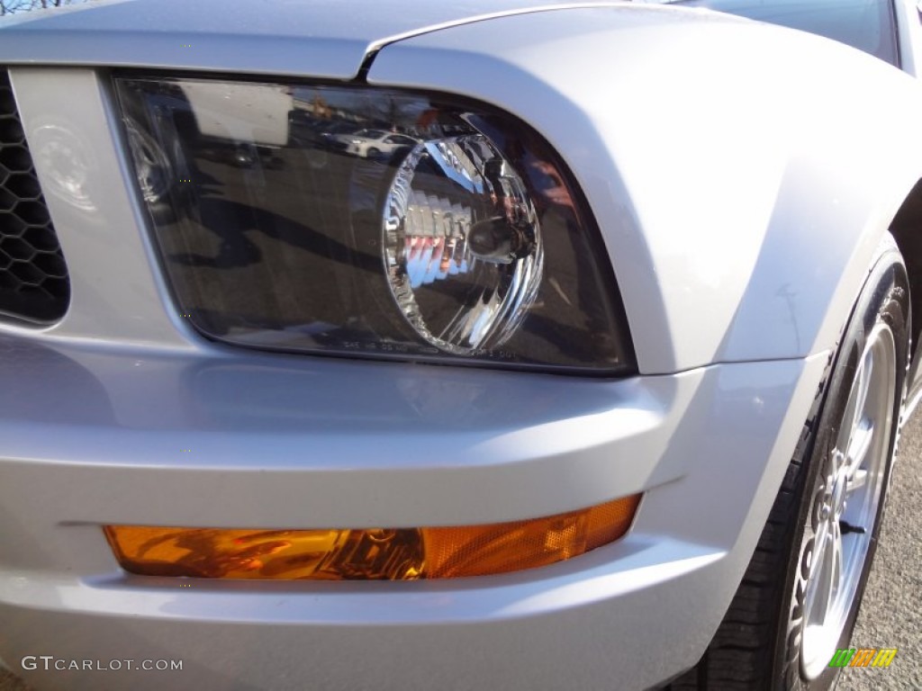 2006 Mustang V6 Deluxe Convertible - Satin Silver Metallic / Light Graphite photo #6