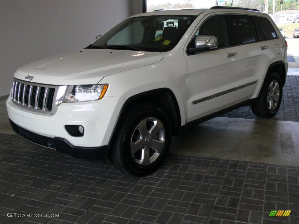 2011 Grand Cherokee Limited - Stone White / Black photo #1