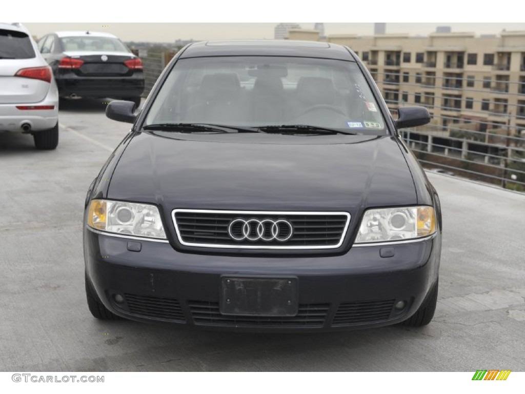 2001 A6 2.7T quattro Sedan - Santorin Blue Pearl Effect / Tungsten Grey photo #2