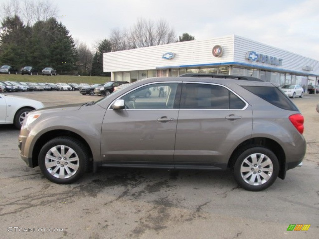 2010 Equinox LT AWD - Mocha Steel Metallic / Jet Black photo #2