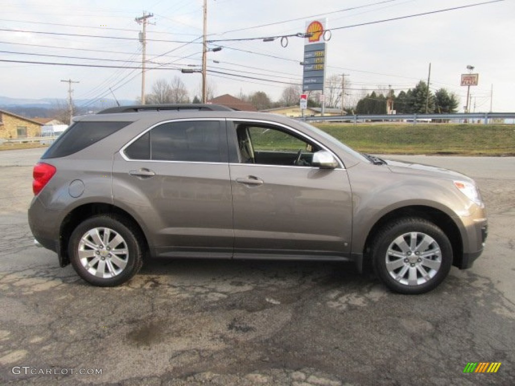 2010 Equinox LT AWD - Mocha Steel Metallic / Jet Black photo #9