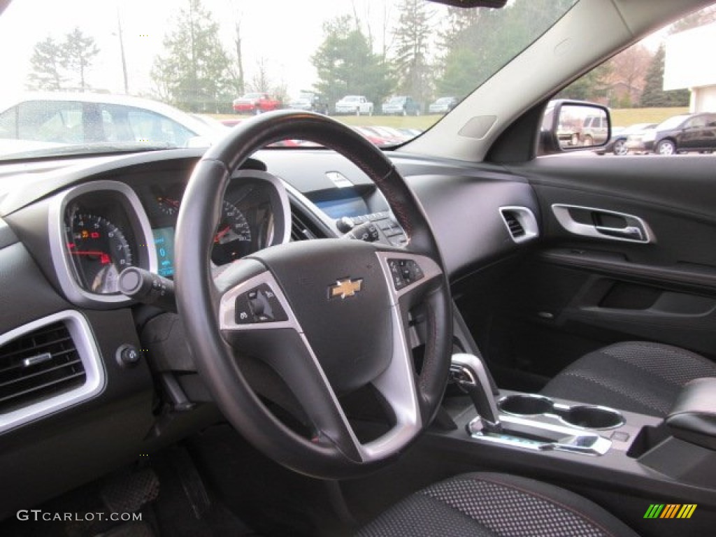 2010 Equinox LT AWD - Mocha Steel Metallic / Jet Black photo #13