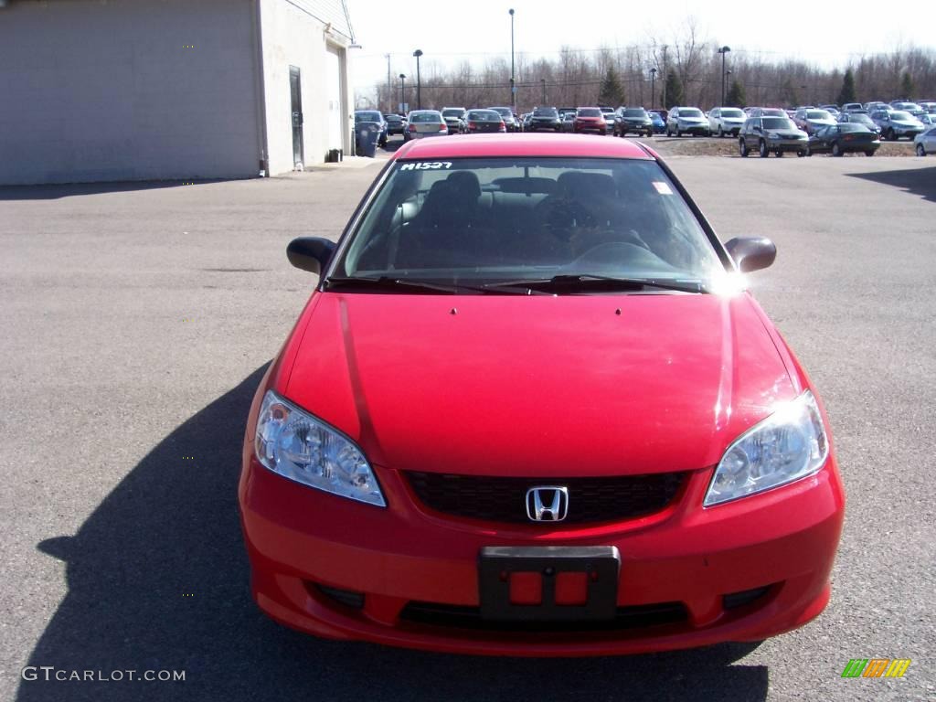 2004 Civic LX Coupe - Rally Red / Black photo #14