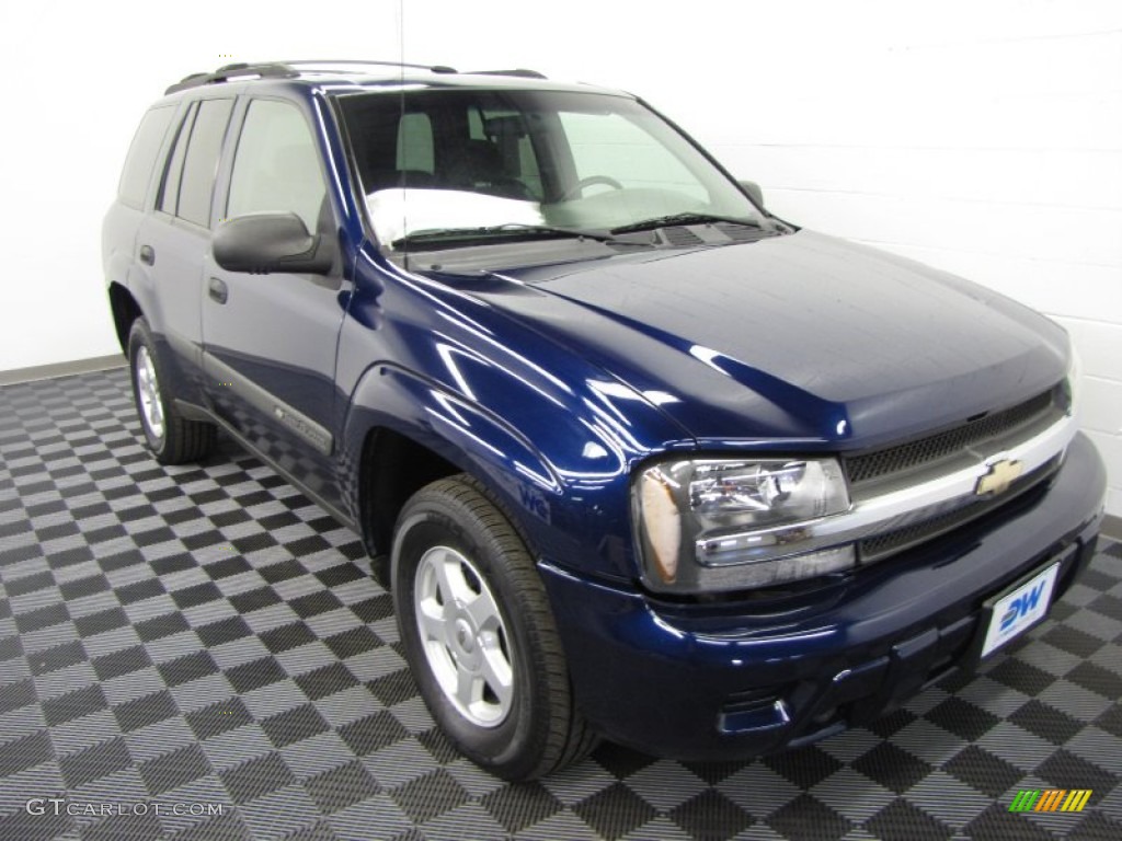 2003 TrailBlazer LS 4x4 - Indigo Blue Metallic / Medium Pewter photo #1