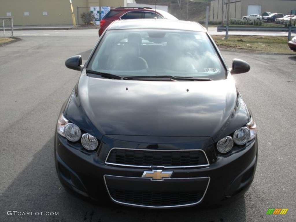 2012 Sonic LS Sedan - Black / Jet Black/Dark Titanium photo #3