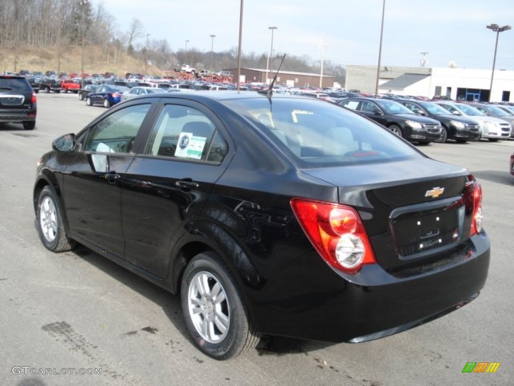 2012 Sonic LS Sedan - Black / Jet Black/Dark Titanium photo #6