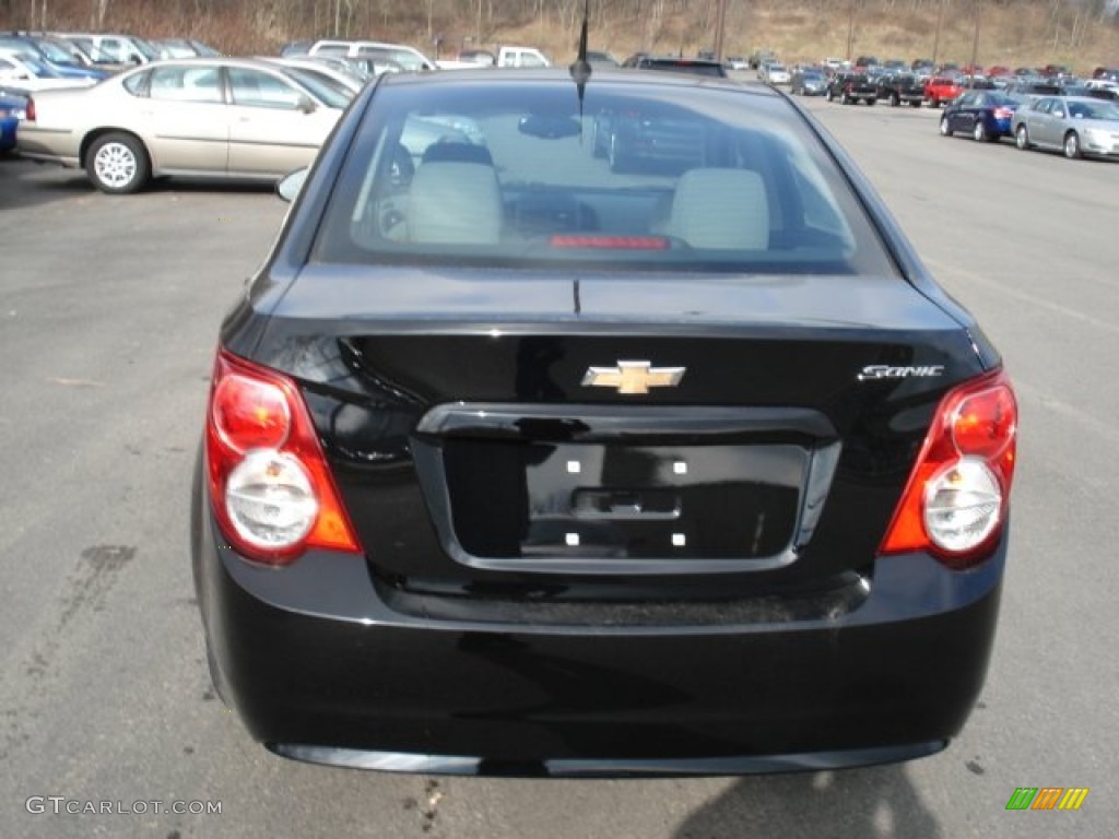 2012 Sonic LS Sedan - Black / Jet Black/Dark Titanium photo #7