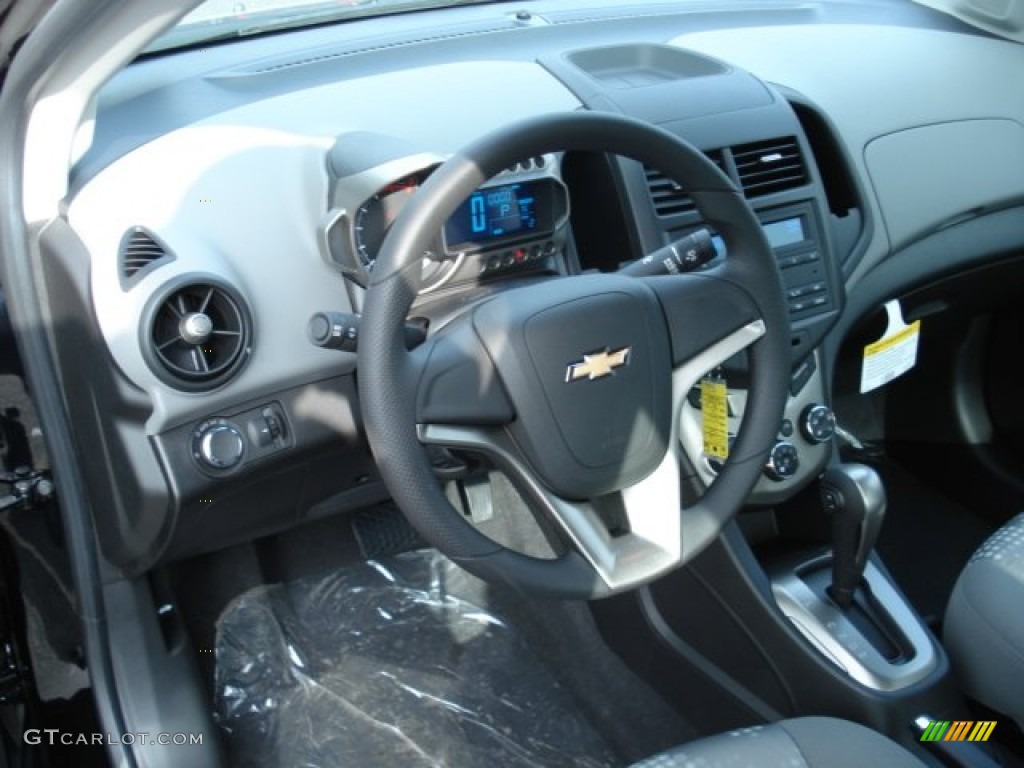 2012 Sonic LS Sedan - Black / Jet Black/Dark Titanium photo #10