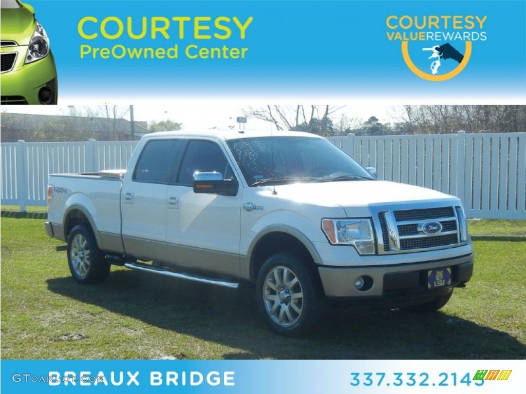 White Platinum Metallic Tri Coat Ford F150