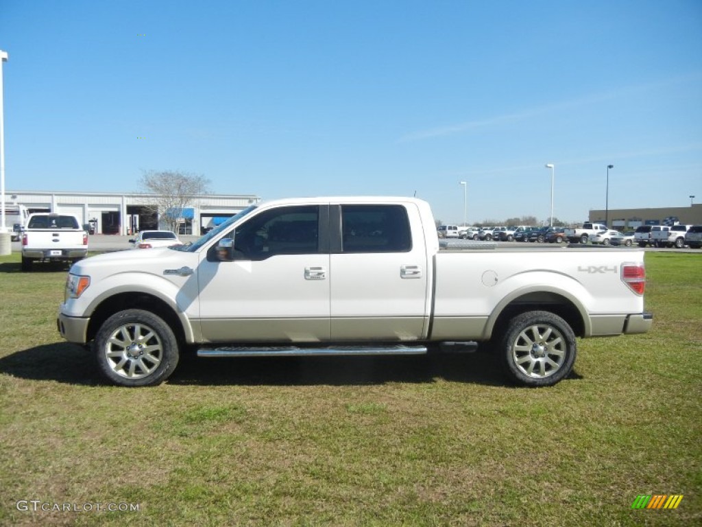 White Platinum Metallic Tri Coat 2010 Ford F150 King Ranch SuperCrew 4x4 Exterior Photo #60710898