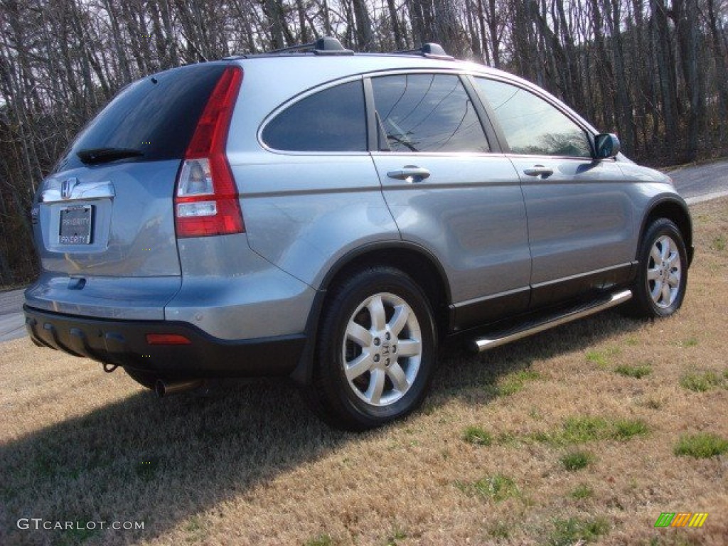 2008 CR-V EX-L - Glacier Blue Metallic / Gray photo #6