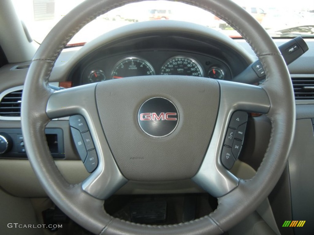 2010 Sierra 1500 SLT Crew Cab - Fire Red / Very Dark Cashmere/Light Cashmere photo #16