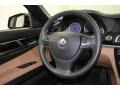 Saddle/Black Nappa Leather 2011 BMW 7 Series Alpina B7 LWB Steering Wheel