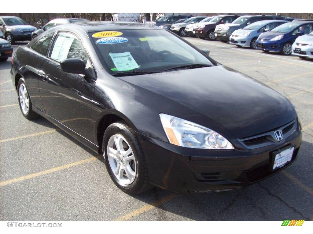 2007 Accord EX Coupe - Nighthawk Black Pearl / Black photo #1