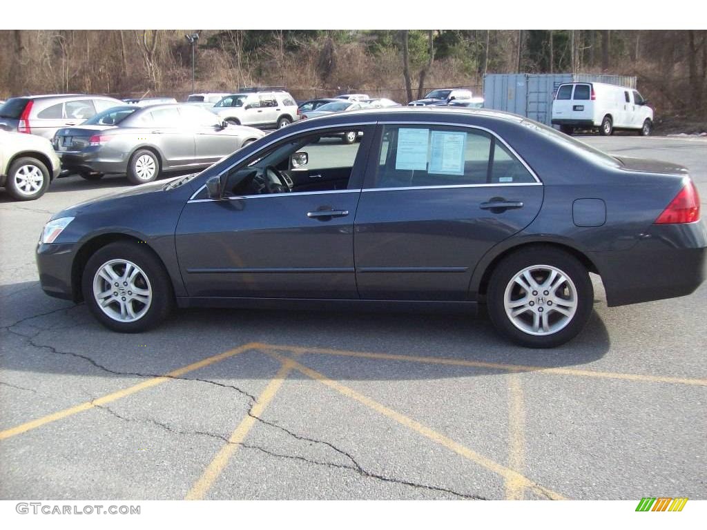 2007 Accord SE Sedan - Graphite Pearl / Black photo #19