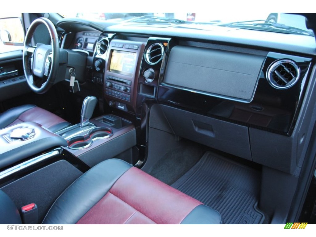 2010 Ford F150 Harley-Davidson SuperCrew 4x4 Harley Davidson Lava Red/Black Dashboard Photo #60714925