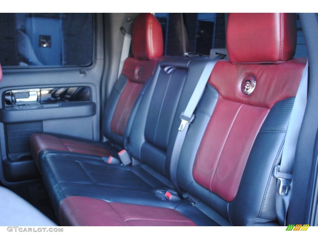 Harley Davidson Lava Red/Black Interior 2010 Ford F150 Harley-Davidson SuperCrew 4x4 Photo #60715000