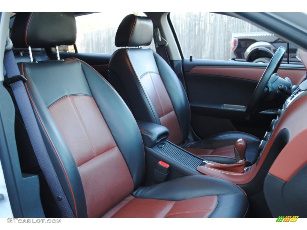 Ebony/Brick Interior 2009 Chevrolet Malibu LTZ Sedan Photo #60715573
