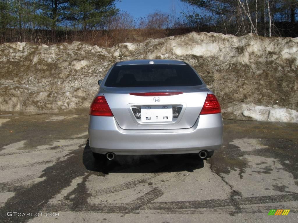 2007 Accord EX-L V6 Sedan - Alabaster Silver Metallic / Black photo #10