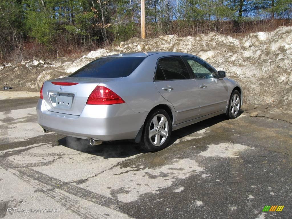 2007 Accord EX-L V6 Sedan - Alabaster Silver Metallic / Black photo #12