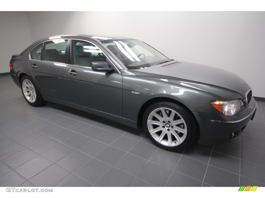 2006 7 Series 750Li Sedan - Titanium Grey Metallic / Basalt Grey/Flannel Grey photo #8