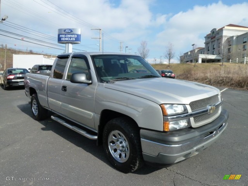 2005 Silverado 1500 Extended Cab 4x4 - Silver Birch Metallic / Medium Gray photo #1