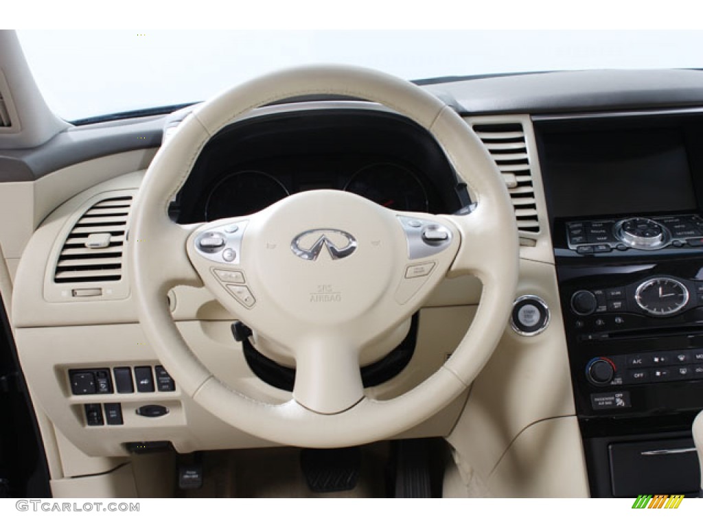 2011 Infiniti FX 35 AWD Wheat Steering Wheel Photo #60716722
