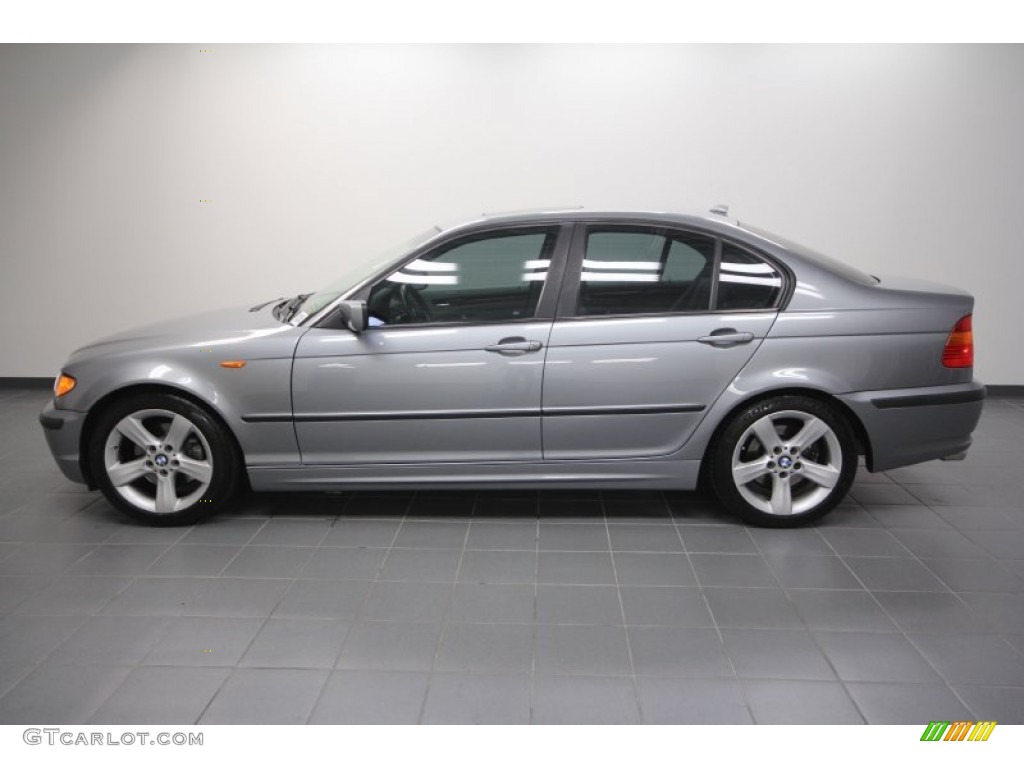 2004 3 Series 325i Sedan - Silver Grey Metallic / Grey photo #2