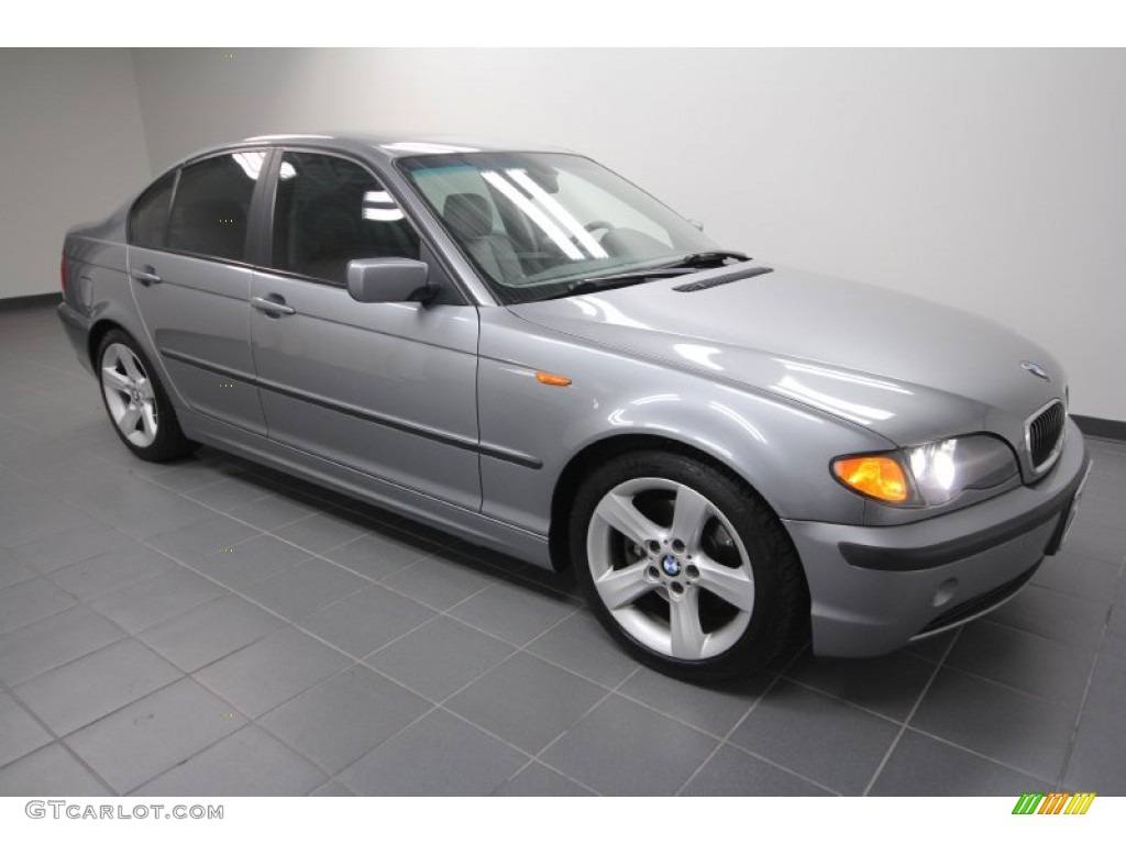 2004 3 Series 325i Sedan - Silver Grey Metallic / Grey photo #8