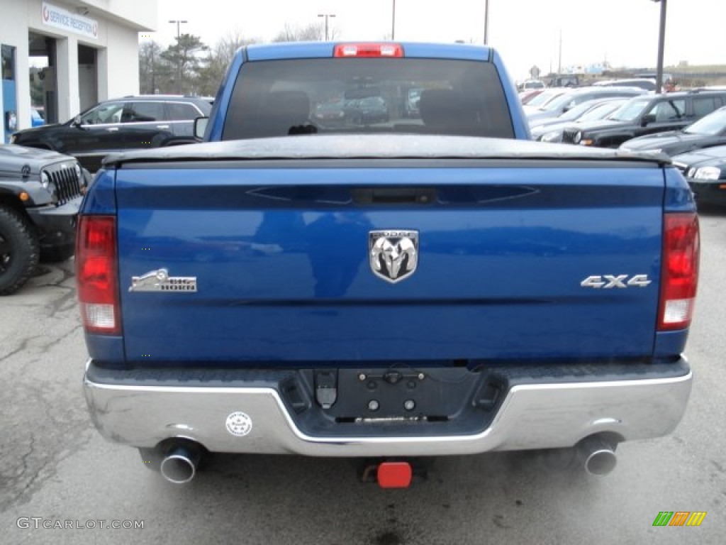 2010 Ram 1500 Big Horn Quad Cab 4x4 - Deep Water Blue Pearl / Dark Slate/Medium Graystone photo #7