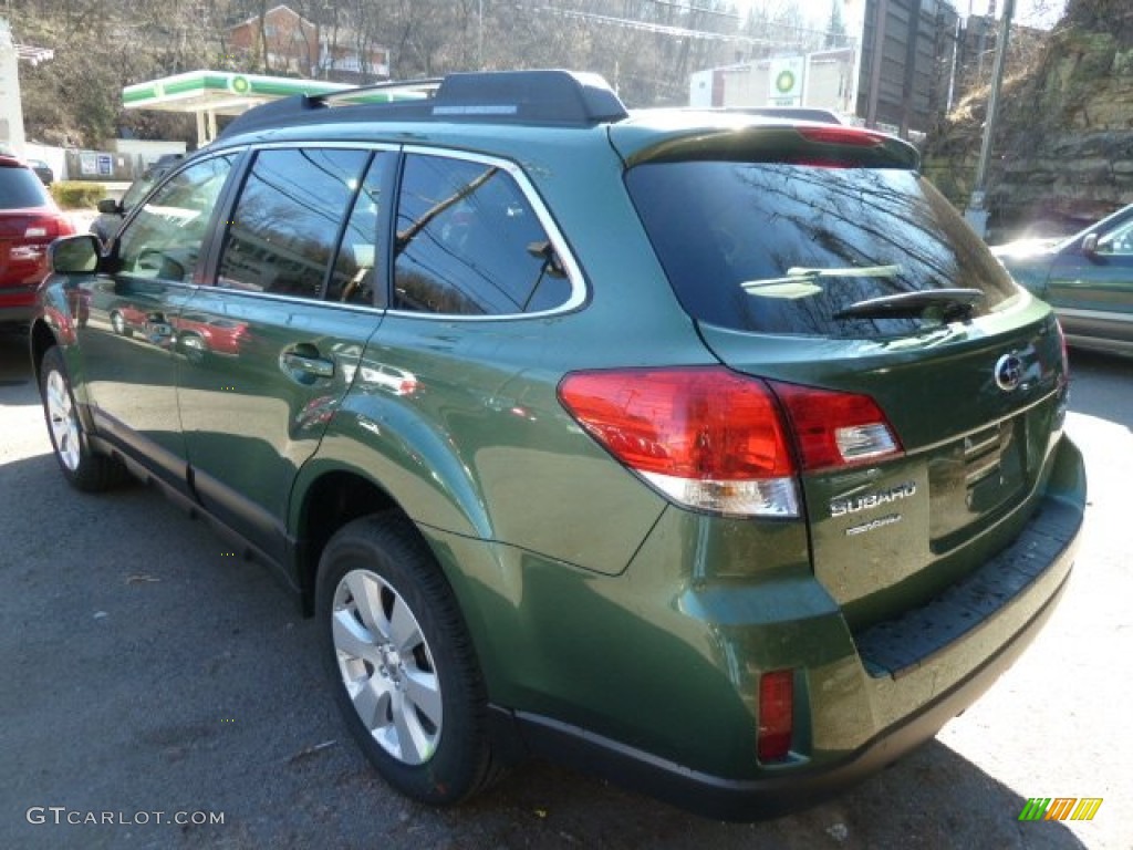 2012 Outback 2.5i Premium - Cypress Green Pearl / Warm Ivory photo #2